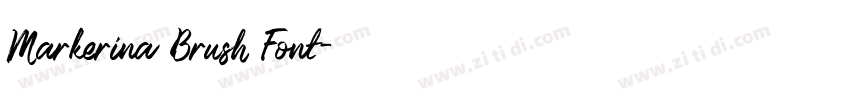 Markerina Brush Font字体转换 Markerina Brush Font字体转换